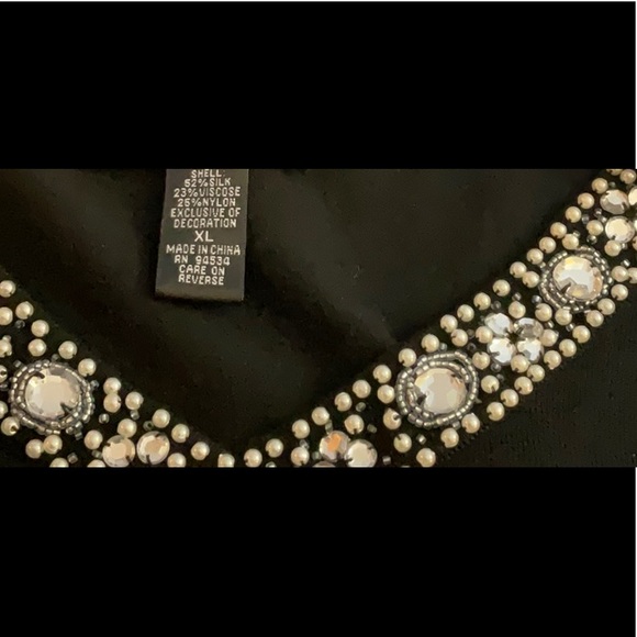 Cable & Gauge Black Embellished Sweater - Picture 6 of 6